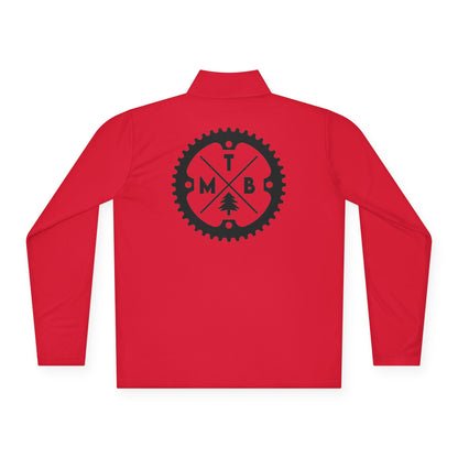 Mountain Biking Unisex Quarter-Zip Pullover - MTB Adventure Gear with Unique Graphic Design, Trails, Streets, Cycling, Biking