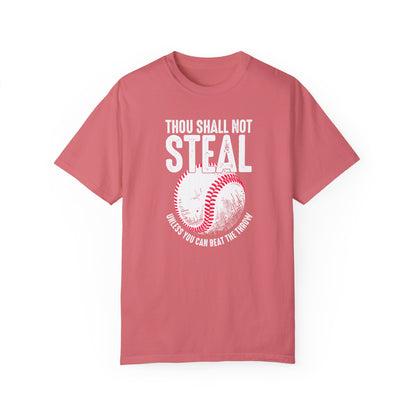 Baseball / Softball Christian Unisex T-shirt - Thou Shall Not Steal Design