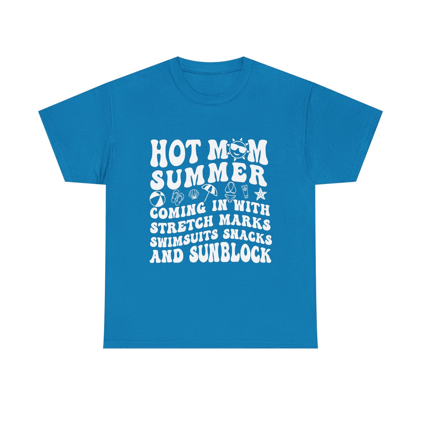 Hot Momma Casual Tee, Fun Graphic Shirt, Perfect Gift for Friends, Family Gatherings, Everyday Wear, Summer Vibes