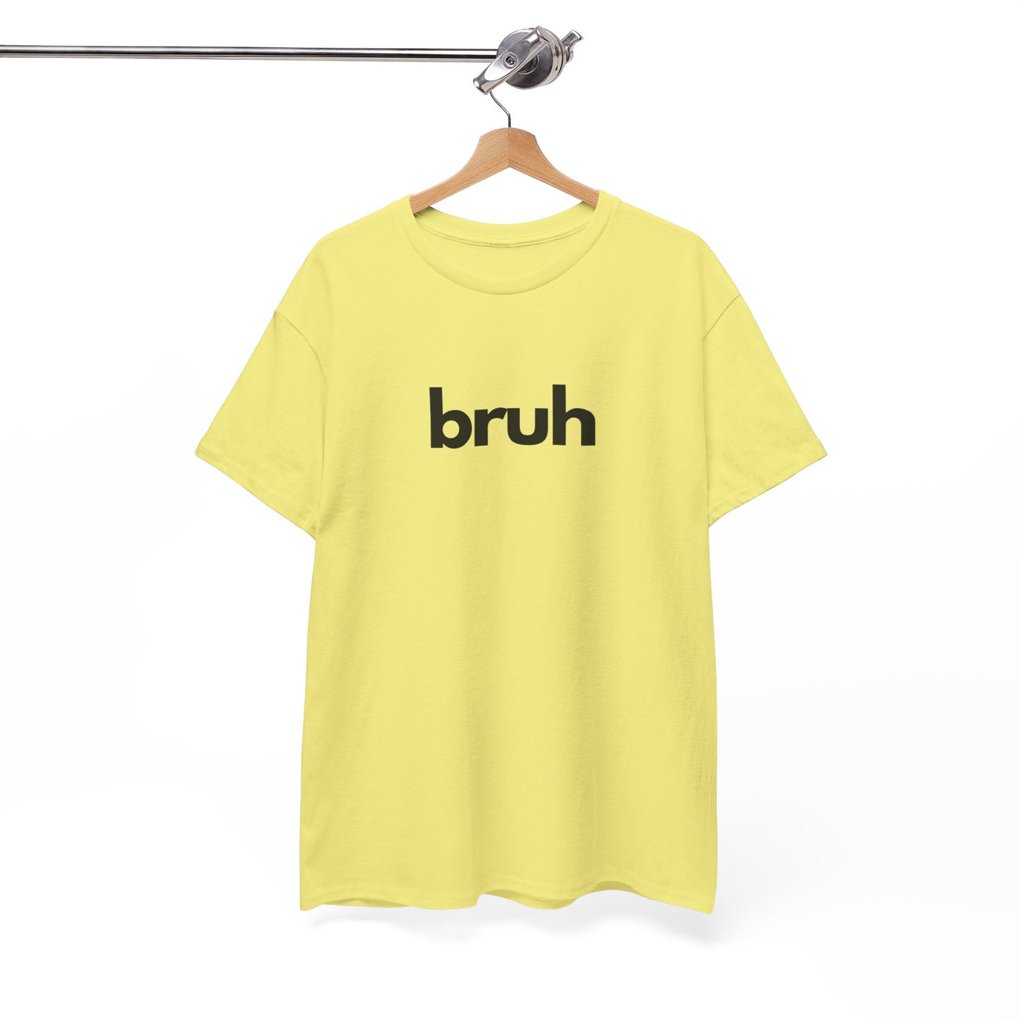 Yo Yo! BRUH.......Funny 'bruh' Unisex Heavy Cotton Tee - Casual Graphic Shirt for Everyday Wear Simple  9 Great Colors Mothers Fathers Day