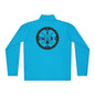 Mountain Biking Unisex Quarter-Zip Pullover - MTB Adventure Gear with Unique Graphic Design, Trails, Streets, Cycling, Biking