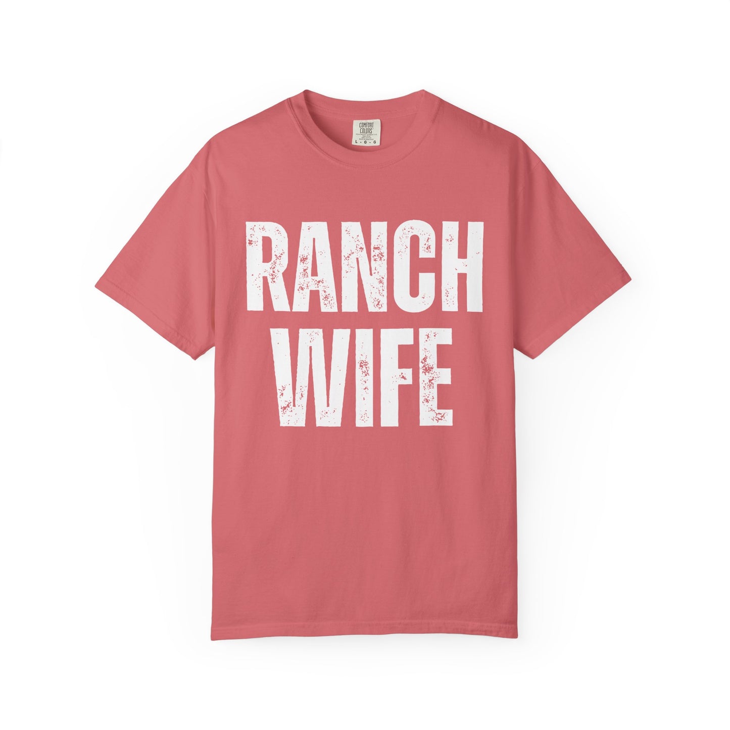 Distressed Retro Chic Ranch Wife T-Shirt, Western Tee for Farm Girls,  Ranch Life Style Shirt, Perfect for Rodeos Casual