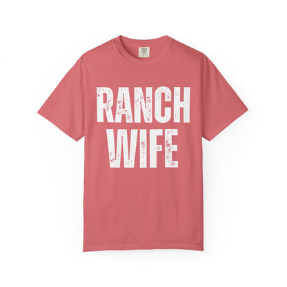 Distressed Retro Chic Ranch Wife T-Shirt, Western Tee for Farm Girls,  Ranch Life Style Shirt, Perfect for Rodeos Casual