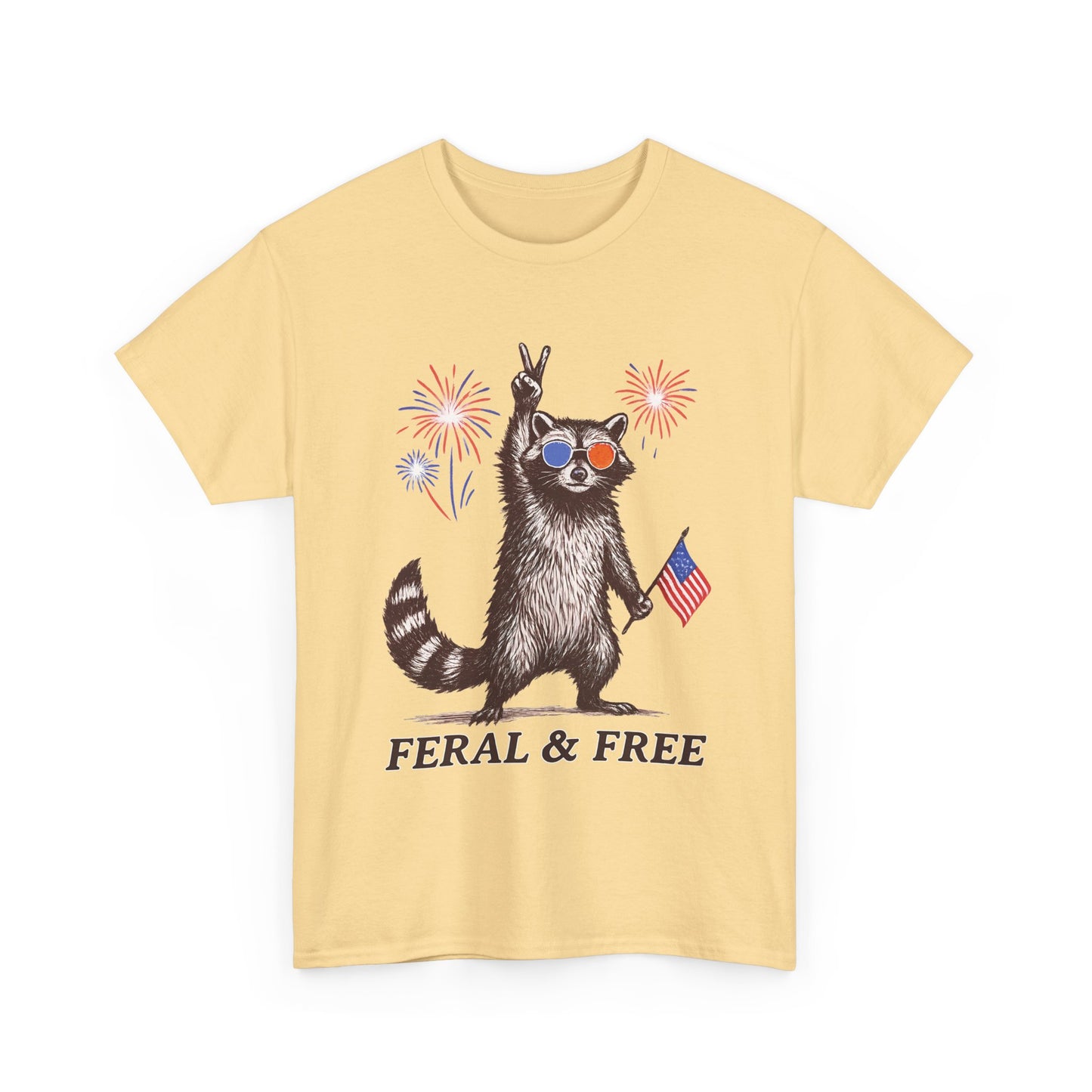 USA Feral and Free Tee~ 4th of July Tshirt, Fourth of July Tee, Independence Day Top, Independence Day Tshirt, Red White and Blue, Patriotic, Flag, America, Merica'