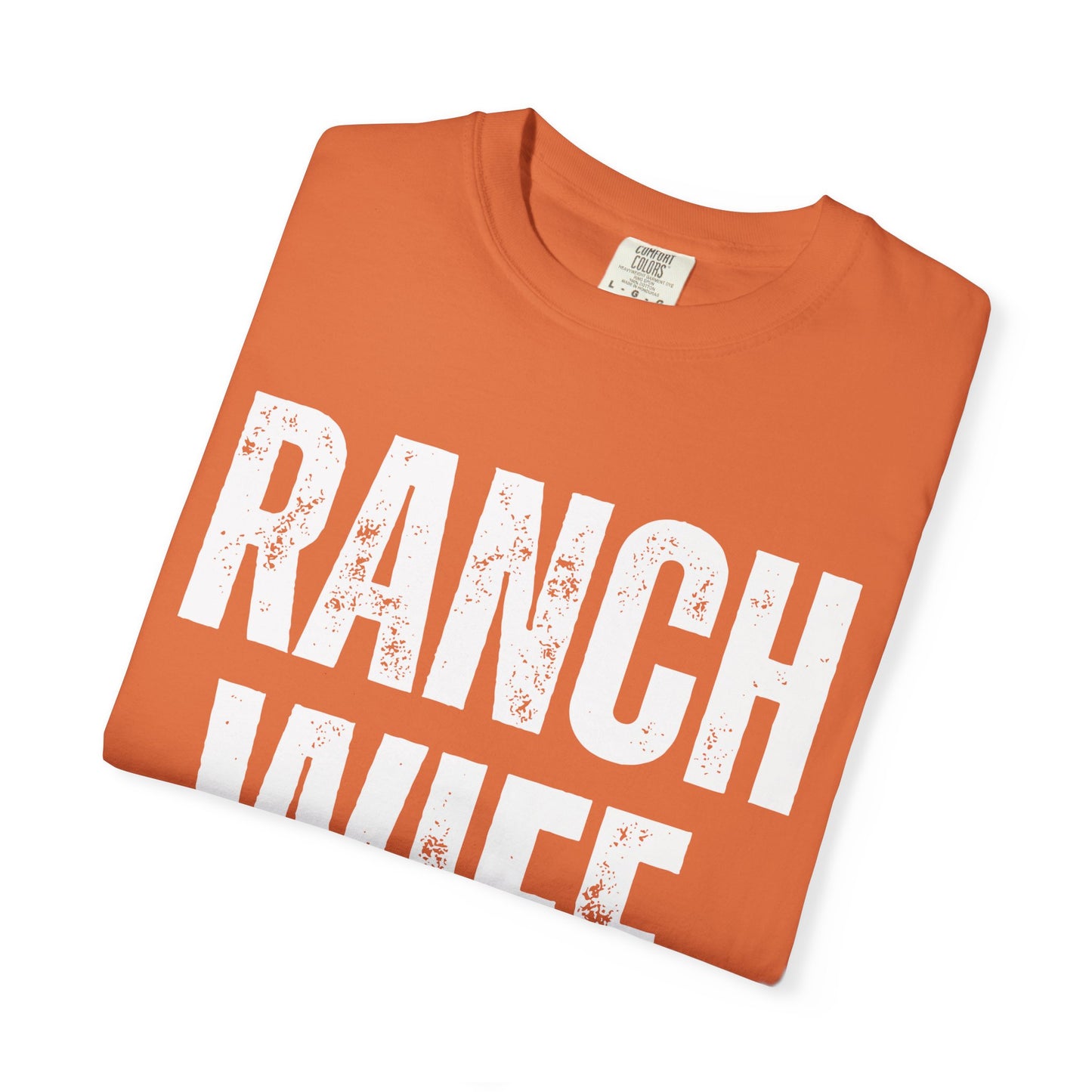 Distressed Retro Chic Ranch Wife T-Shirt, Western Tee for Farm Girls,  Ranch Life Style Shirt, Perfect for Rodeos Casual