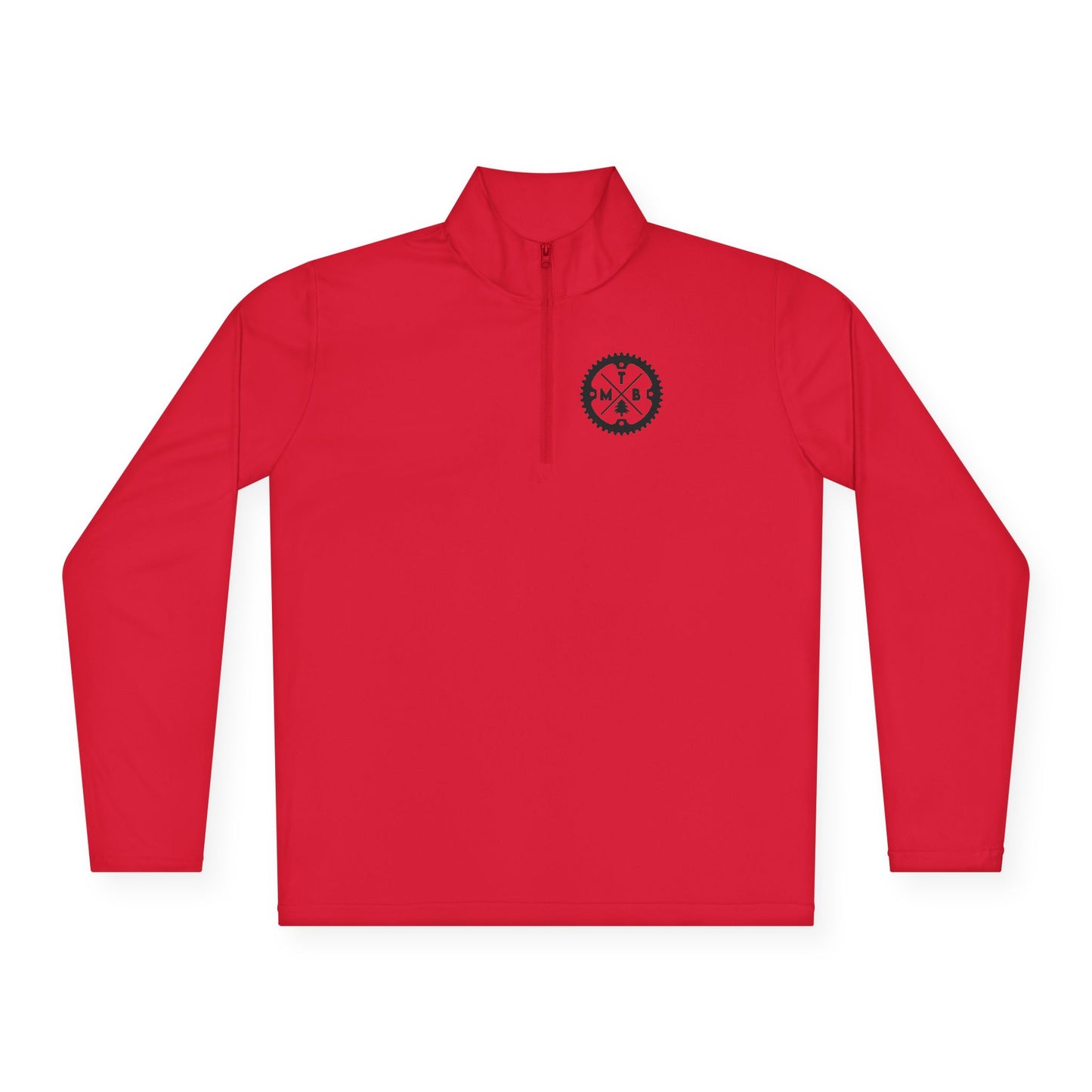Mountain Biking Unisex Quarter-Zip Pullover - MTB Adventure Gear with Unique Graphic Design, Trails, Streets, Cycling, Biking