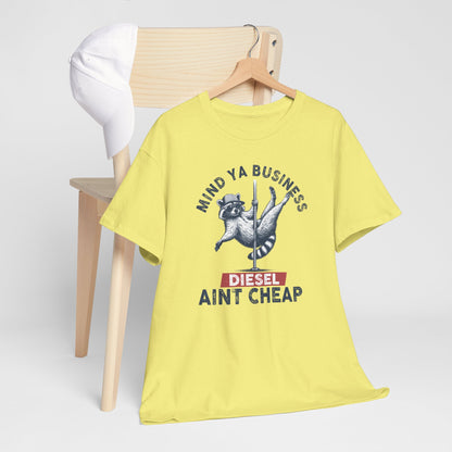 Diesel Aint Cheap!! Great Tee for Guys or Gals, Funny Raccoon Tee Shirt, Diesel Trucks, Farmers Tee, Tractor Tshirt, Diesel Prices, Funny Tshirt