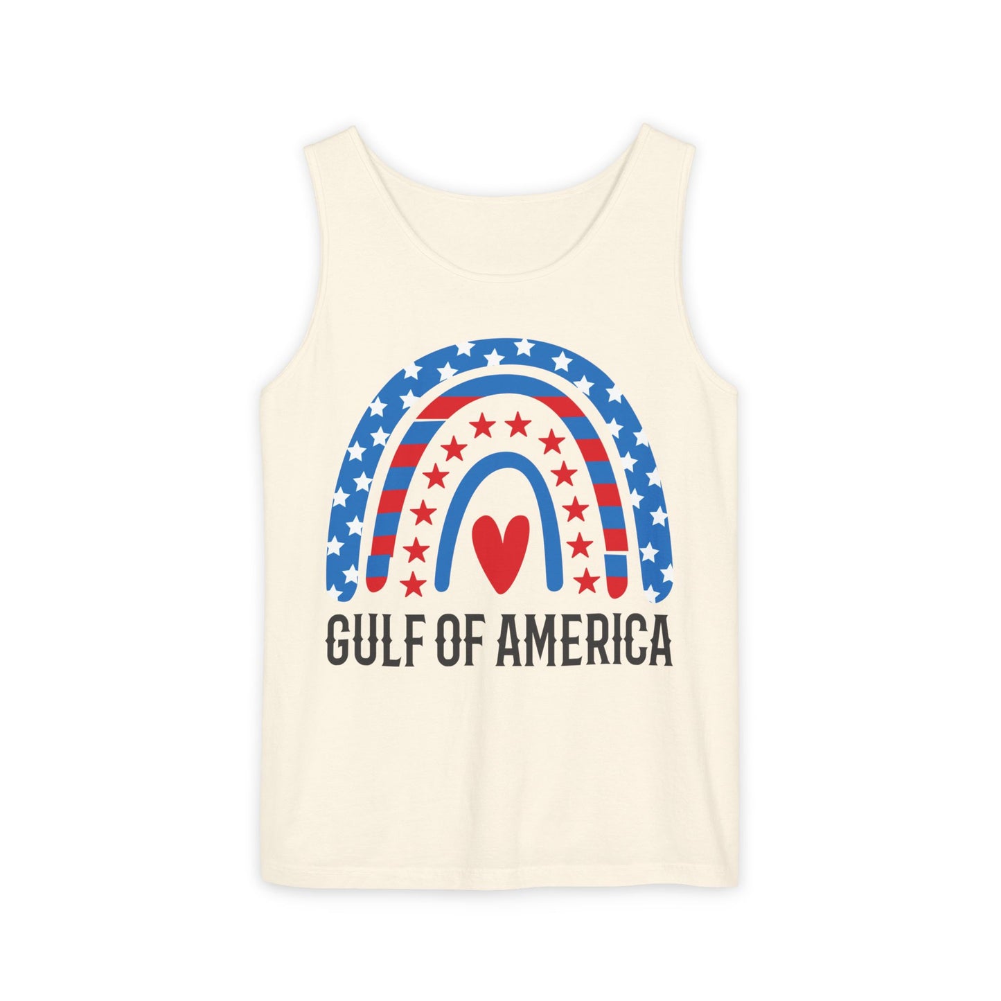 Gulf of America Tank Top, Gulf of America Tee, Sleeveless Gulf of America, Unisex, Rainbow Colorful Beach Tank, Emerald Coast