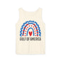 Gulf of America Tank Top, Gulf of America Tee, Sleeveless Gulf of America, Unisex, Rainbow Colorful Beach Tank, Emerald Coast