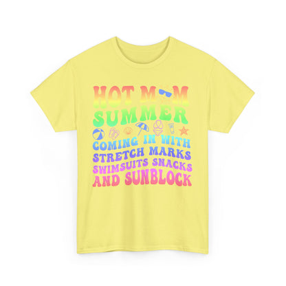 New HOT Summer Mom Tee, Hot Momma Summer Shirt,  Perfect Gift for Moms, Trendy Summer Top, Trendy Graphic Tee