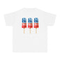Patriotic Youth Tee with Popsicles, Kids Summer T-Shirt, Independence Day Gift, 4th of July Apparel, Fun Outdoor Wear