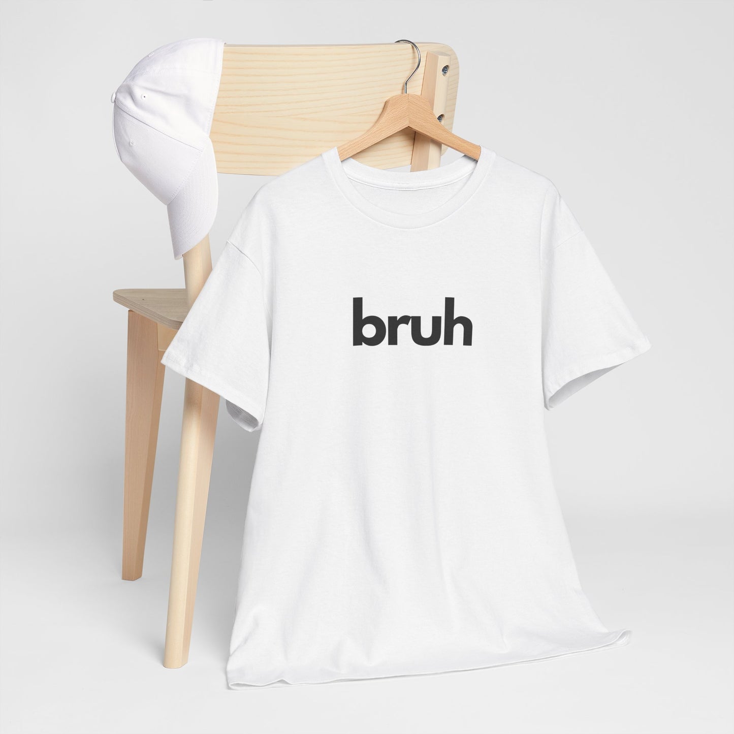 Yo Yo! BRUH.......Funny 'bruh' Unisex Heavy Cotton Tee - Casual Graphic Shirt for Everyday Wear Simple  9 Great Colors Mothers Fathers Day