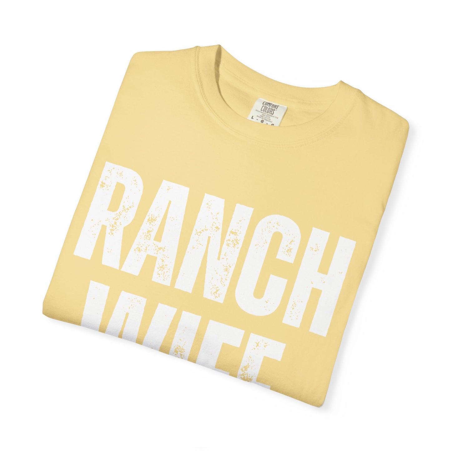 Distressed Retro Chic Ranch Wife T-Shirt, Western Tee for Farm Girls,  Ranch Life Style Shirt, Perfect for Rodeos Casual