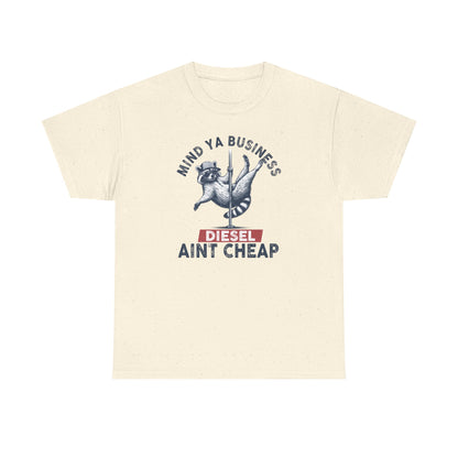 Diesel Aint Cheap!! Great Tee for Guys or Gals, Funny Raccoon Tee Shirt, Diesel Trucks, Farmers Tee, Tractor Tshirt, Diesel Prices, Funny Tshirt