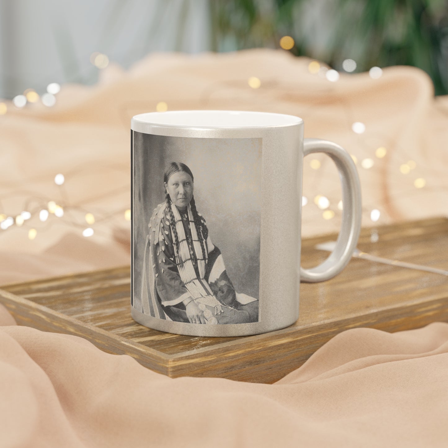 Sioux Photo Metallic Mug (Silver\Gold)