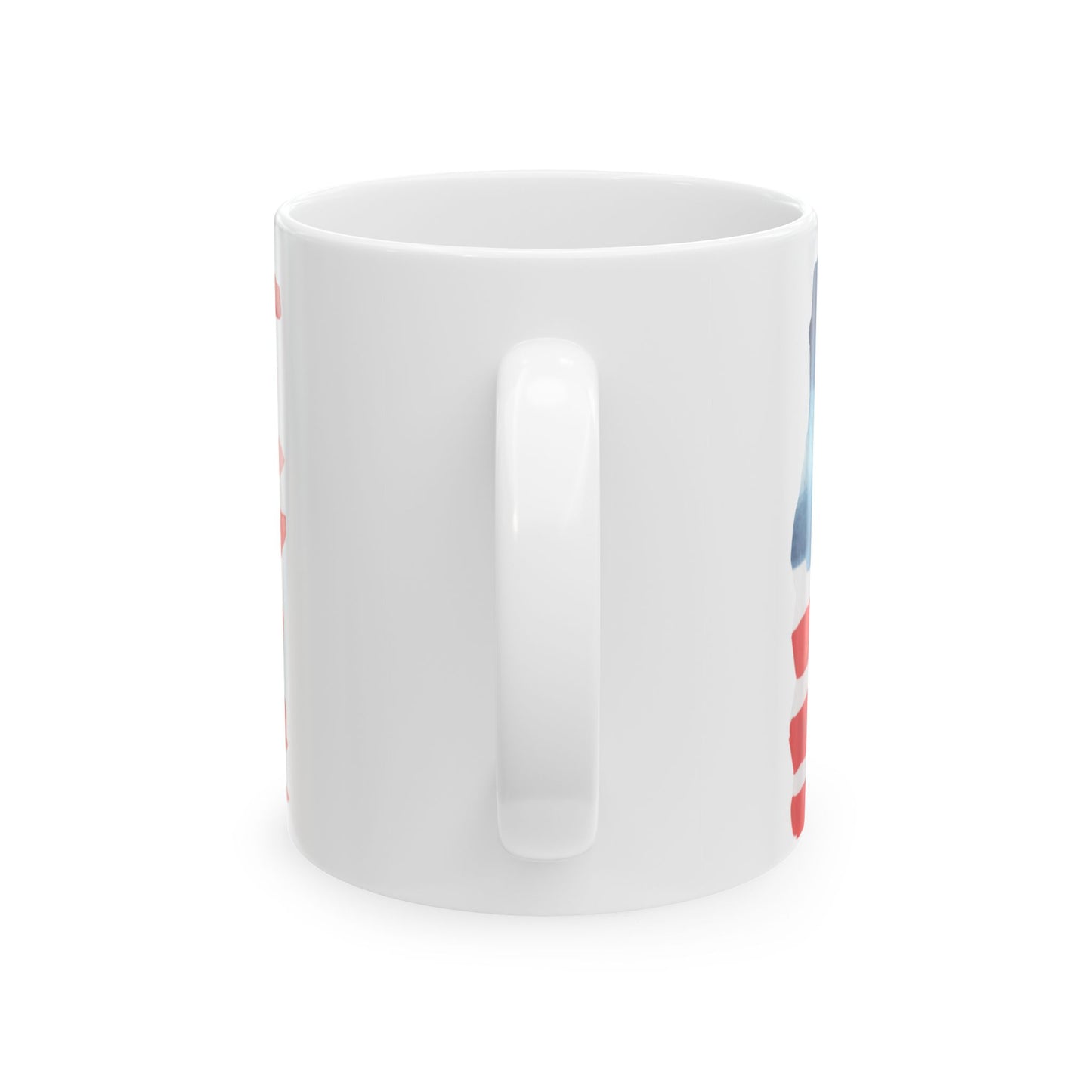 Old Glory Coffee Mug - Patriotic Ceramic Mug - 11oz & 15oz | American Flag Design | Perfect for Independence Day, Memorial Day, Gift for Veterans, Coffee Lover