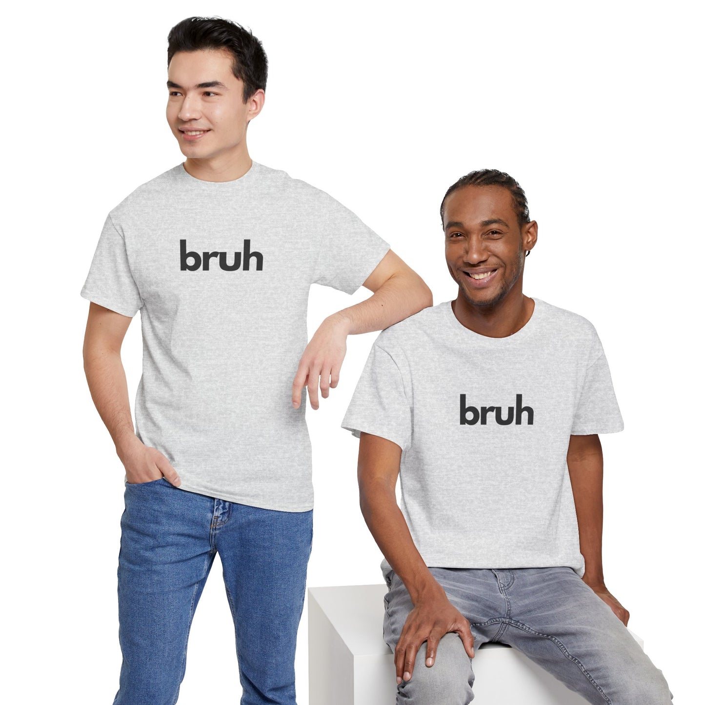 Yo Yo! BRUH.......Funny 'bruh' Unisex Heavy Cotton Tee - Casual Graphic Shirt for Everyday Wear Simple  9 Great Colors Mothers Fathers Day