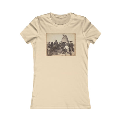 Wild West Vintage Buffalo Bill and Indian Chiefs 1891 photo  Bella Canvas Women's Favorite Tee