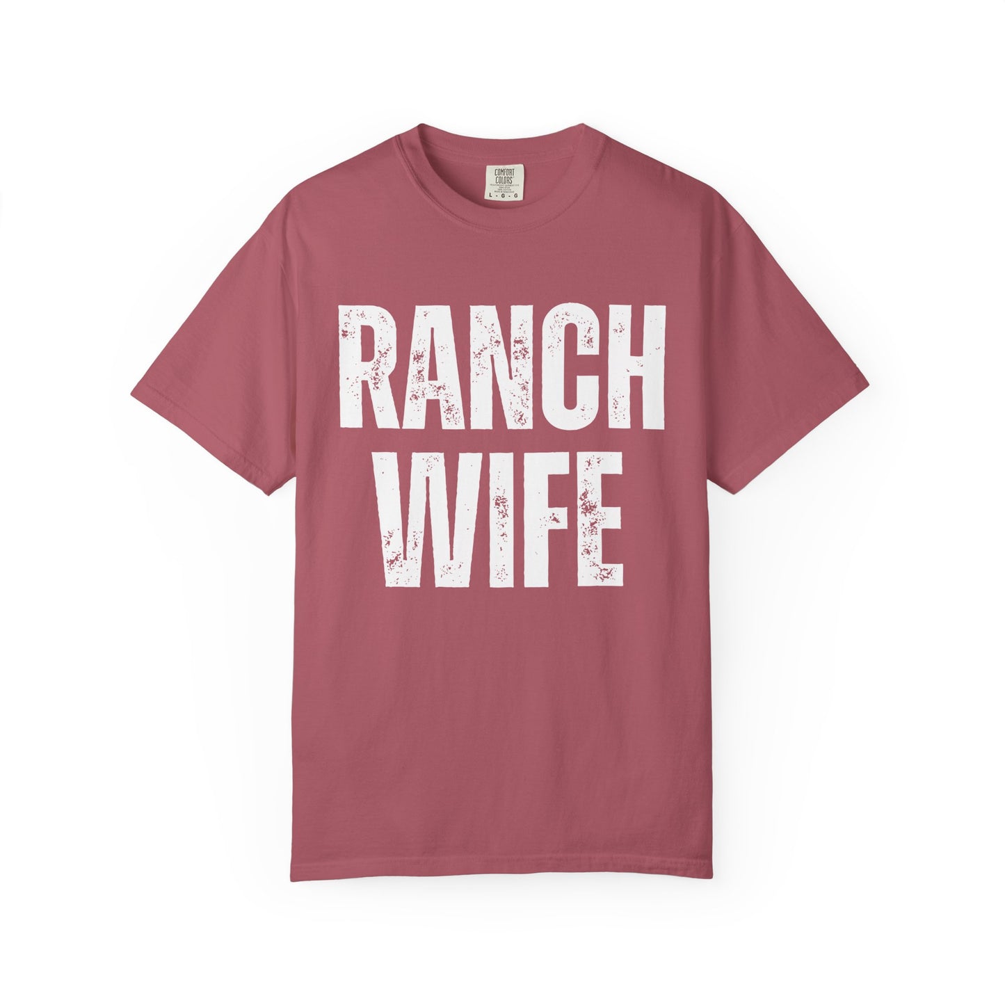 Distressed Retro Chic Ranch Wife T-Shirt, Western Tee for Farm Girls,  Ranch Life Style Shirt, Perfect for Rodeos Casual