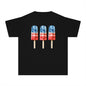 Patriotic Youth Tee with Popsicles, Kids Summer T-Shirt, Independence Day Gift, 4th of July Apparel, Fun Outdoor Wear