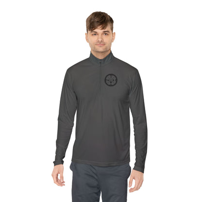 Mountain Biking Unisex Quarter-Zip Pullover - MTB Adventure Gear with Unique Graphic Design, Trails, Streets, Cycling, Biking