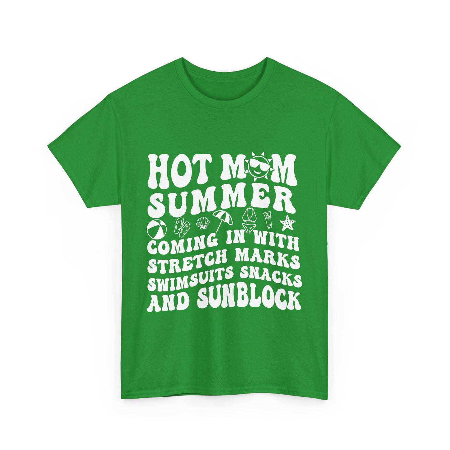 Hot Momma Casual Tee, Fun Graphic Shirt, Perfect Gift for Friends, Family Gatherings, Everyday Wear, Summer Vibes