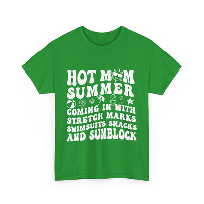 Hot Momma Casual Tee, Fun Graphic Shirt, Perfect Gift for Friends, Family Gatherings, Everyday Wear, Summer Vibes