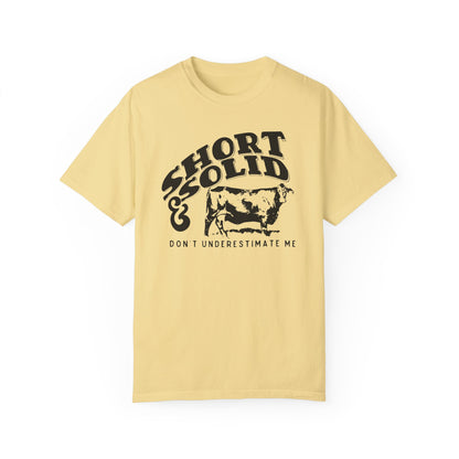 Nothing Like a Good Short and Solid!! Worth the money. Women's Tee Great for Summer Time or Heading to the Rodeo Western Vibes