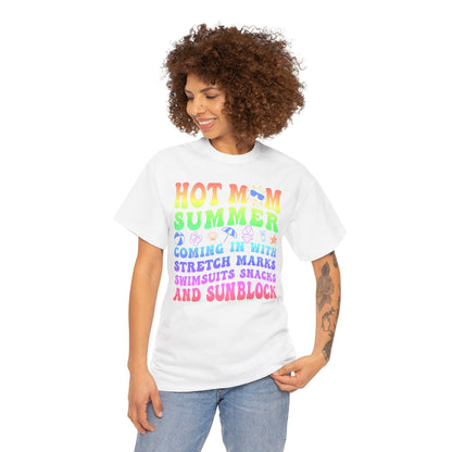 New HOT Summer Mom Tee, Hot Momma Summer Shirt,  Perfect Gift for Moms, Trendy Summer Top, Trendy Graphic Tee