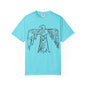 American Indian Thunderbird Grunge Unisex Garment-Dyed T-Shirt with Artistic Design, Casual Wear, Boho Style,  Graphic Tee, Eco-Friendly Fashion, Unique Gift For Her