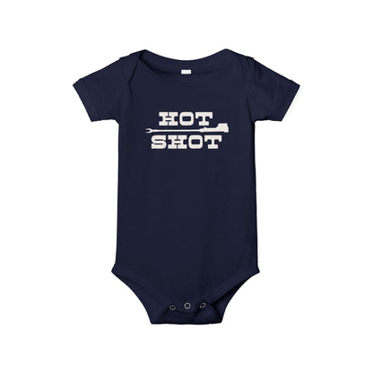 Cute 'Hot Shot' Infant Jersey One Piece for Baby Boys or Girls, Onesie Farmer Cattle Rancher Western Unisex Multiple Colors to Choose From