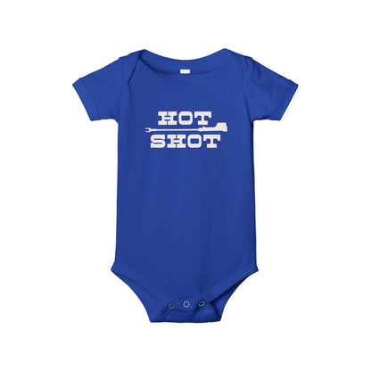 Cute 'Hot Shot' Infant Jersey One Piece for Baby Boys or Girls, Onesie Farmer Cattle Rancher Western Unisex Multiple Colors to Choose From