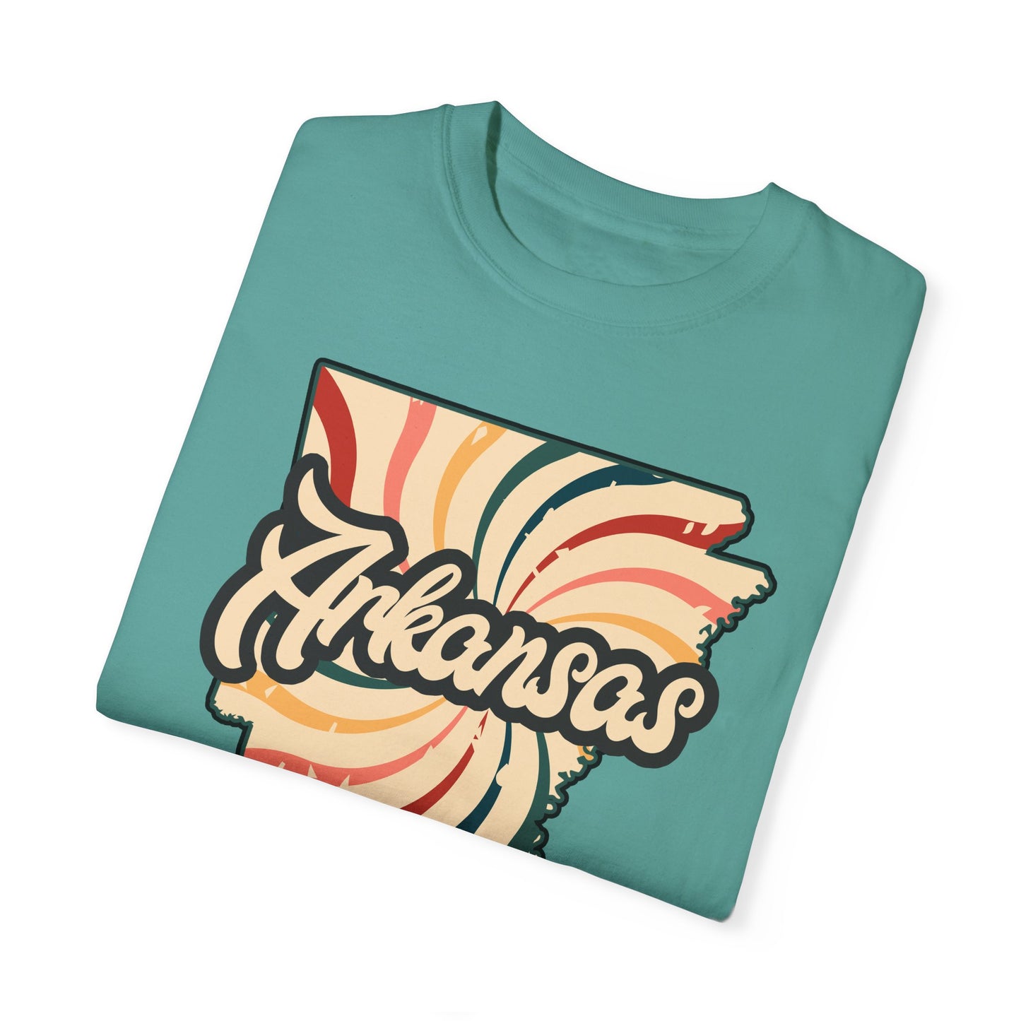 WOOO PIG SOOIE. , Arkansas Retro T-Shirt - Call Those Hogs - Natural State - Fun Summer Tee - Colorful - Razorbacks