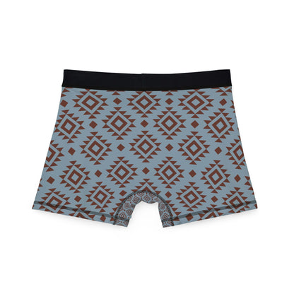 Trendy Blue Aztec Men's Boxers, Stylish  Underwear, Men's Gift Idea, Comfortable Boxers, Patterned Briefs Western Pattern Fathers Day