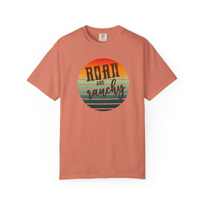 Raon and Ranchy Retro Vibes  Garment-Dyed T-Shirt, Western Style Graphic Tee, Summer Top, Rodeos, Aztec, Popular Tshirt