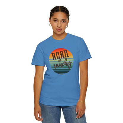 Raon and Ranchy Retro Vibes  Garment-Dyed T-Shirt, Western Style Graphic Tee, Summer Top, Rodeos, Aztec, Popular Tshirt