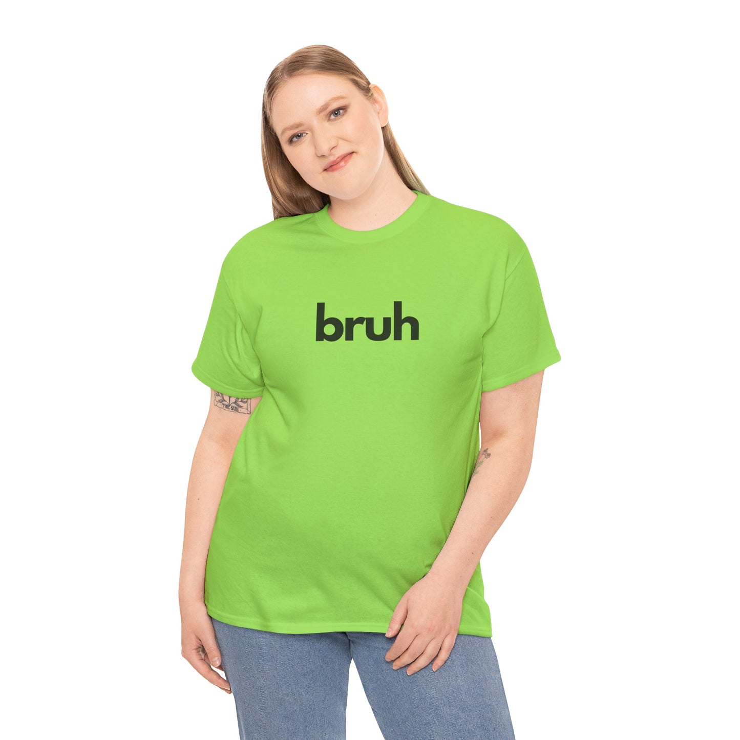 Yo Yo! BRUH.......Funny 'bruh' Unisex Heavy Cotton Tee - Casual Graphic Shirt for Everyday Wear Simple  9 Great Colors Mothers Fathers Day