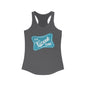 New The Creek is Calling ... Creek Time Racerback Tank, Summer Tank Top, Turquoise Graphic Design, Distressed, Vintage Vibe,
