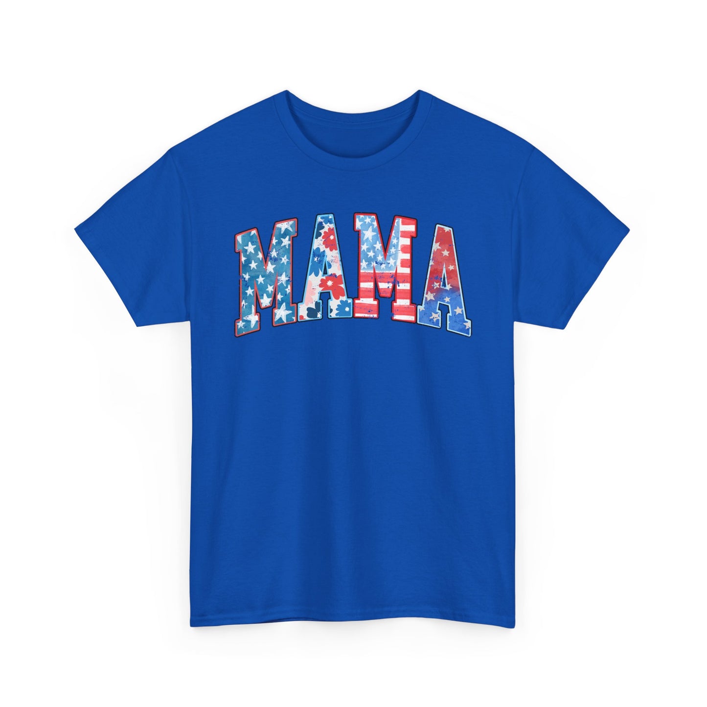 New Patriotic Mama Tee, 4th of July Cotton Shirt,  4th of July, Independence Day Outfit, Casual Summer Wear, Family Reunion