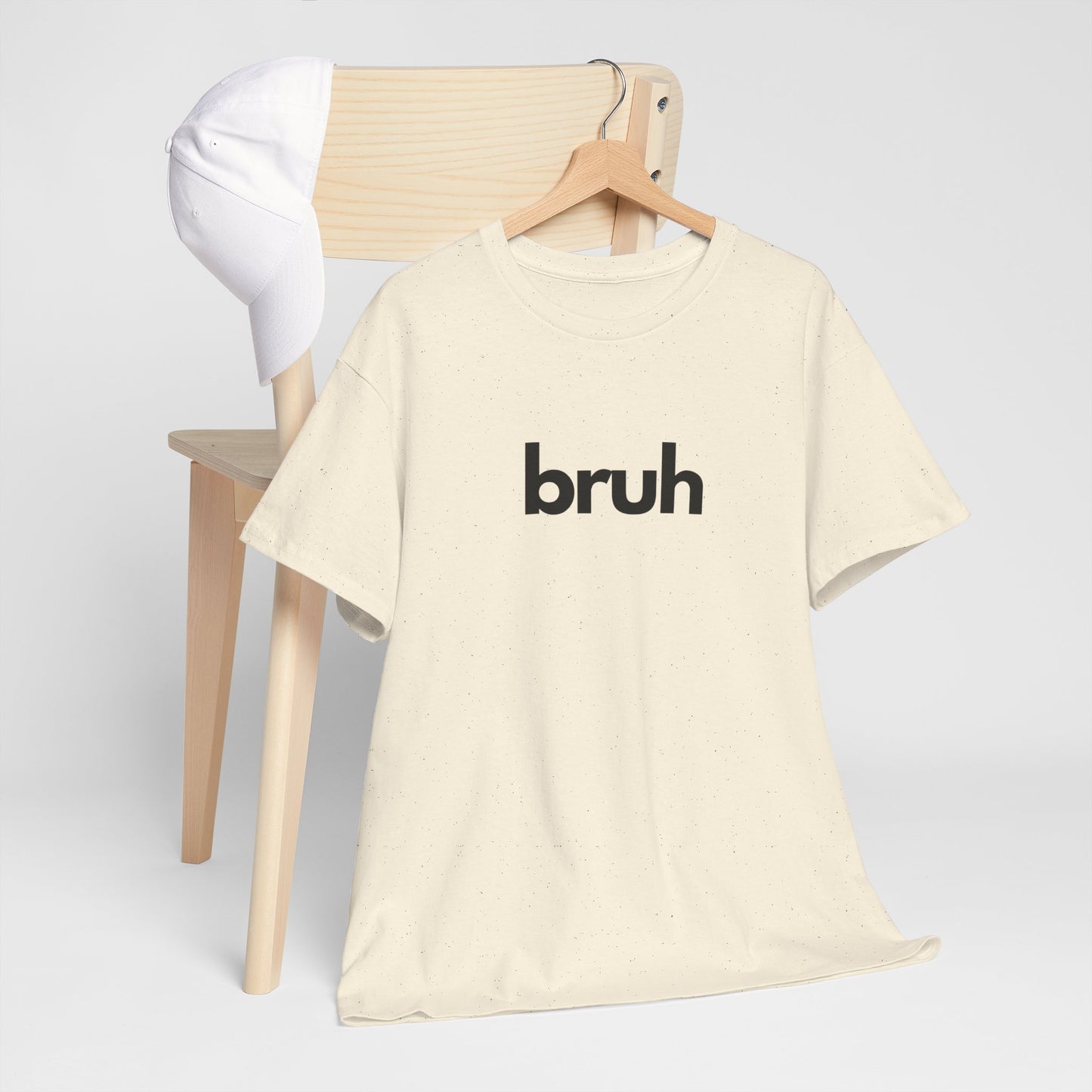 Yo Yo! BRUH.......Funny 'bruh' Unisex Heavy Cotton Tee - Casual Graphic Shirt for Everyday Wear Simple  9 Great Colors Mothers Fathers Day