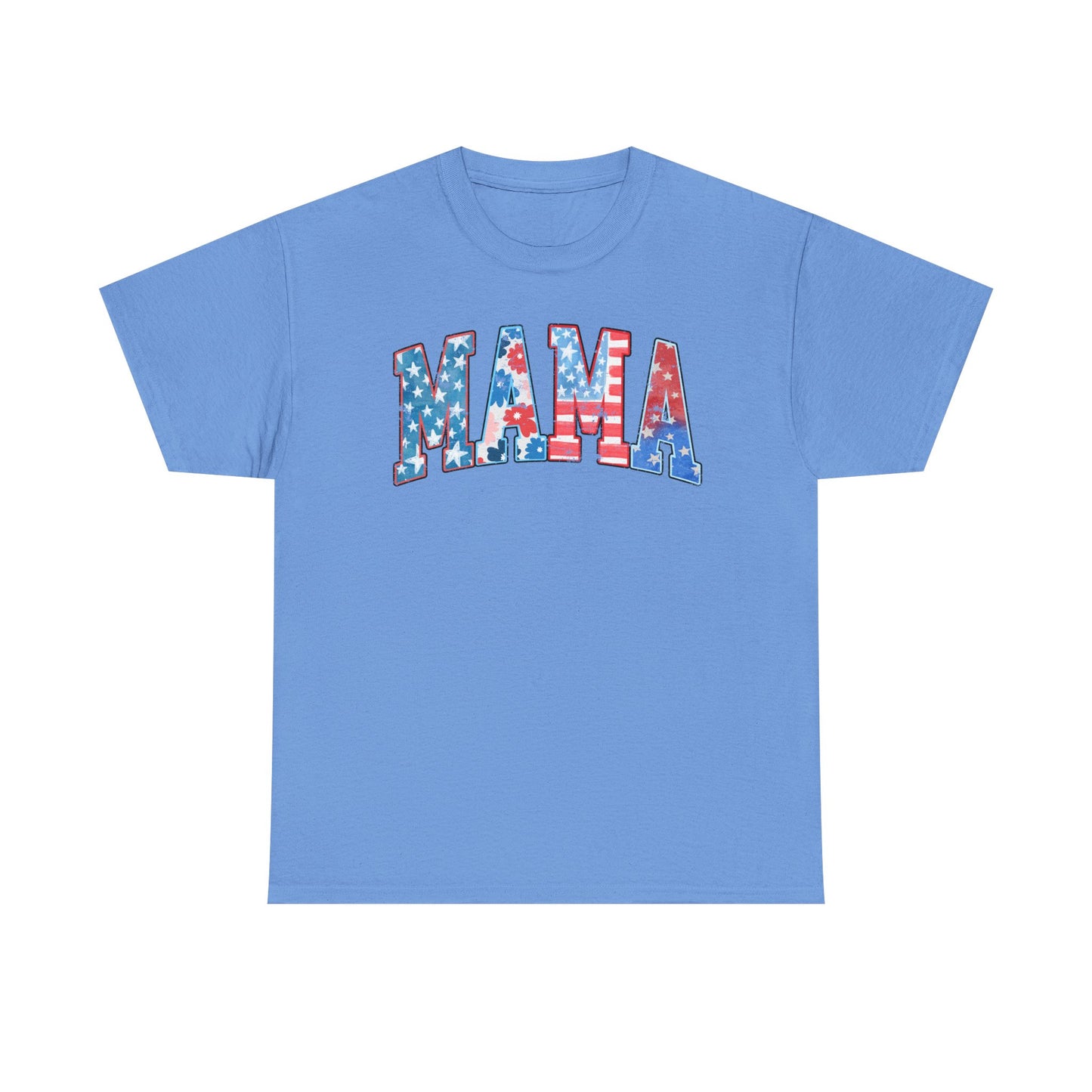 New Patriotic Mama Tee, 4th of July Cotton Shirt,  4th of July, Independence Day Outfit, Casual Summer Wear, Family Reunion