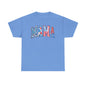 New Patriotic Mama Tee, 4th of July Cotton Shirt,  4th of July, Independence Day Outfit, Casual Summer Wear, Family Reunion