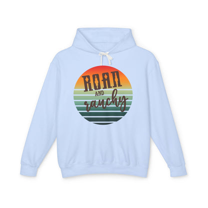 The Best Pullover Ever ~~Western Roan and Ranchy  Lightweight Hooded Sweatshirt, Great for Rodeos, Cool Nights, Bonfires, Lake, Beach, River