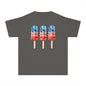Patriotic Youth Tee with Popsicles, Kids Summer T-Shirt, Independence Day Gift, 4th of July Apparel, Fun Outdoor Wear