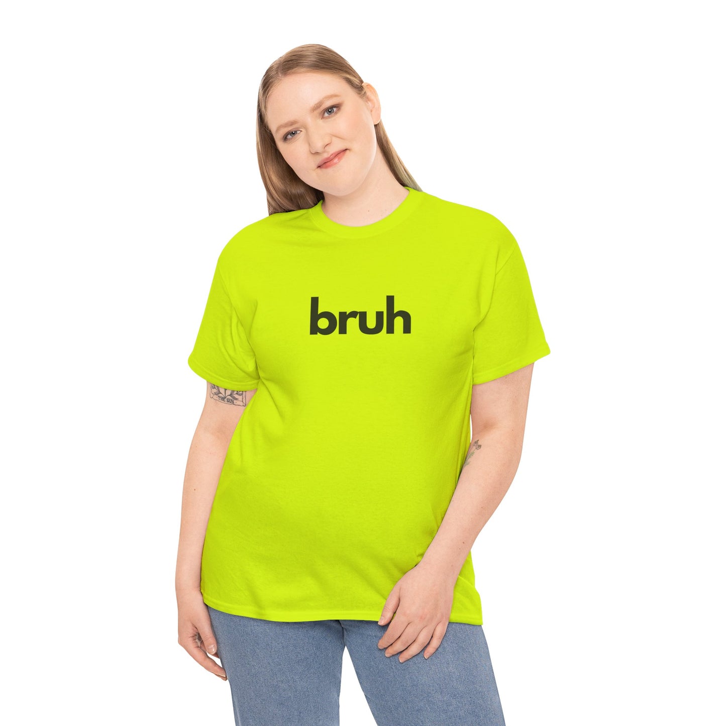 Yo Yo! BRUH.......Funny 'bruh' Unisex Heavy Cotton Tee - Casual Graphic Shirt for Everyday Wear Simple  9 Great Colors Mothers Fathers Day