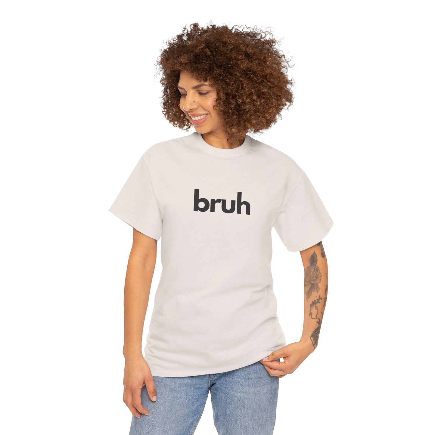 Yo Yo! BRUH.......Funny 'bruh' Unisex Heavy Cotton Tee - Casual Graphic Shirt for Everyday Wear Simple  9 Great Colors Mothers Fathers Day