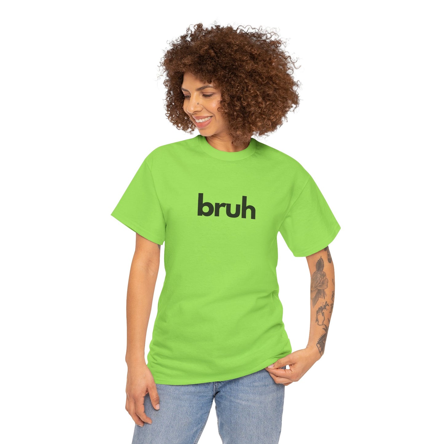 Yo Yo! BRUH.......Funny 'bruh' Unisex Heavy Cotton Tee - Casual Graphic Shirt for Everyday Wear Simple  9 Great Colors Mothers Fathers Day