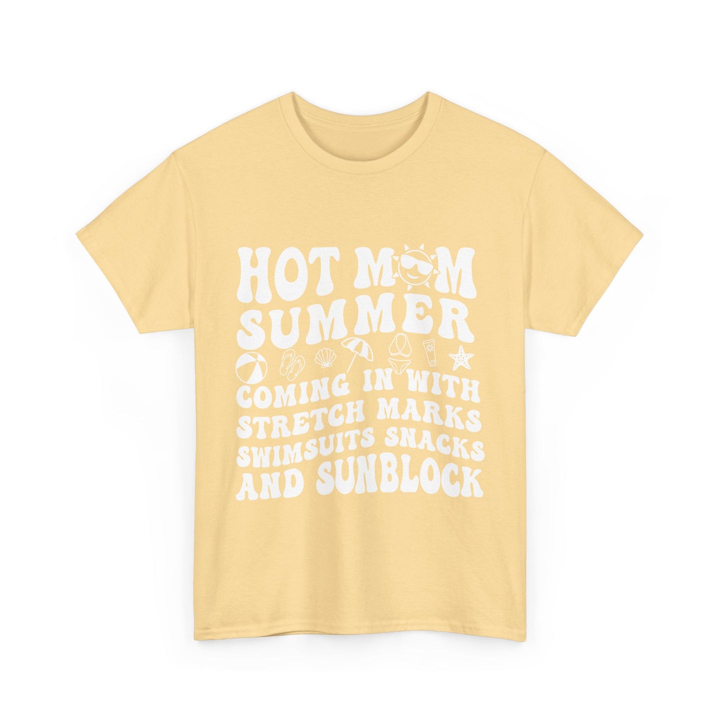 Hot Momma Casual Tee, Fun Graphic Shirt, Perfect Gift for Friends, Family Gatherings, Everyday Wear, Summer Vibes