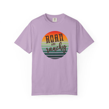 Raon and Ranchy Retro Vibes  Garment-Dyed T-Shirt, Western Style Graphic Tee, Summer Top, Rodeos, Aztec, Popular Tshirt