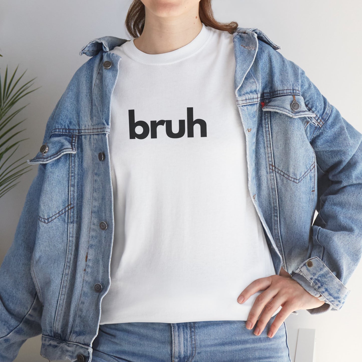 Yo Yo! BRUH.......Funny 'bruh' Unisex Heavy Cotton Tee - Casual Graphic Shirt for Everyday Wear Simple  9 Great Colors Mothers Fathers Day